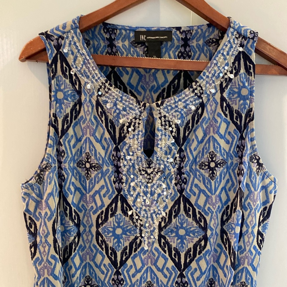 Inc. shimmery sleeveless top
